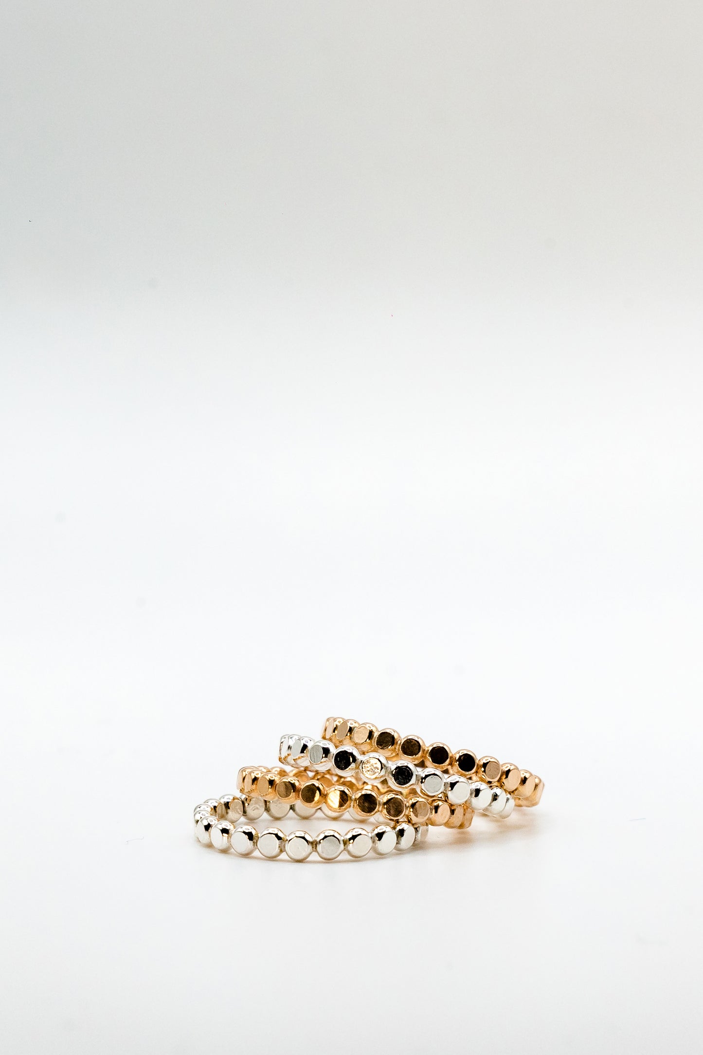 Silver Flat bead ring