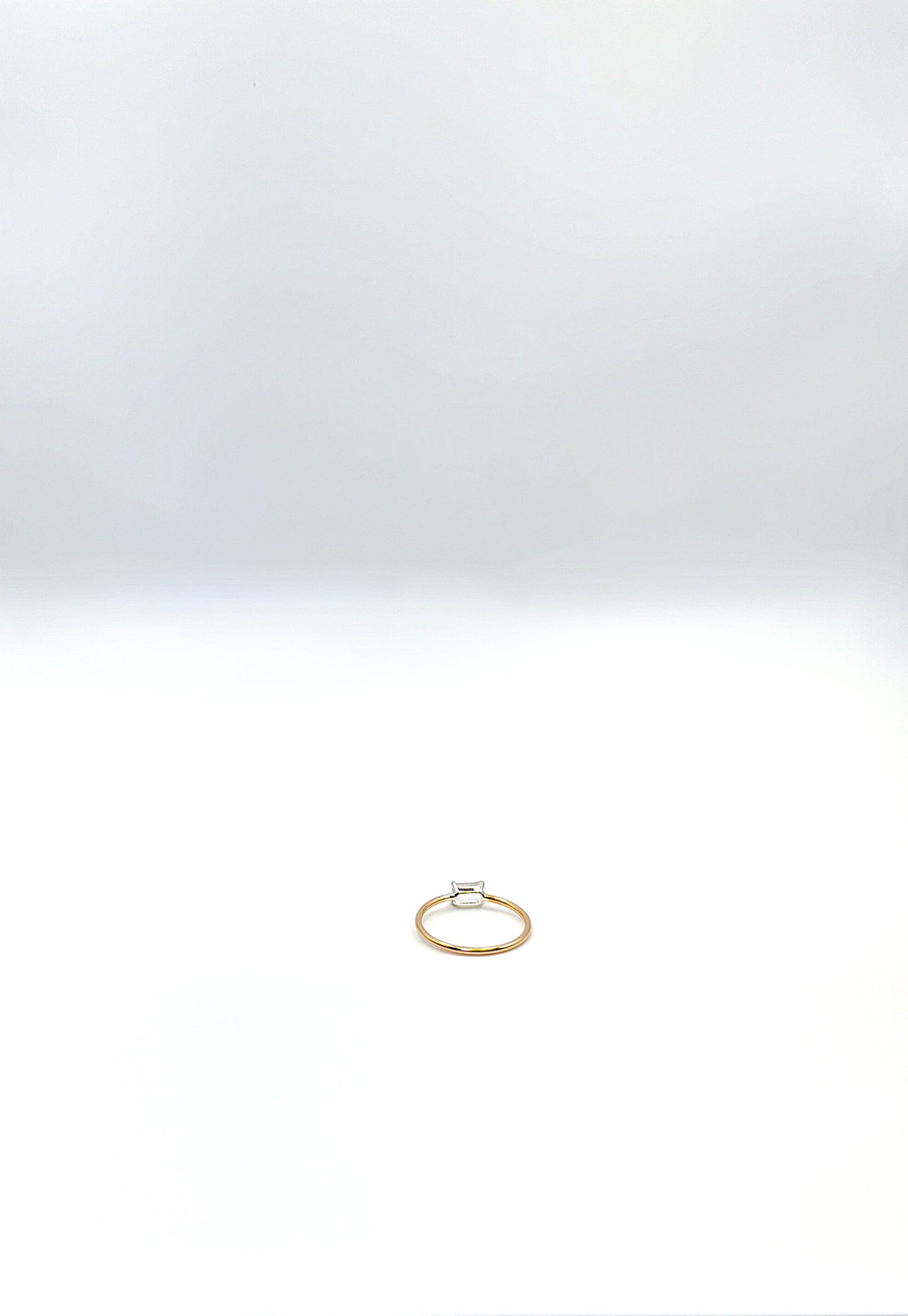 white sapphire ring