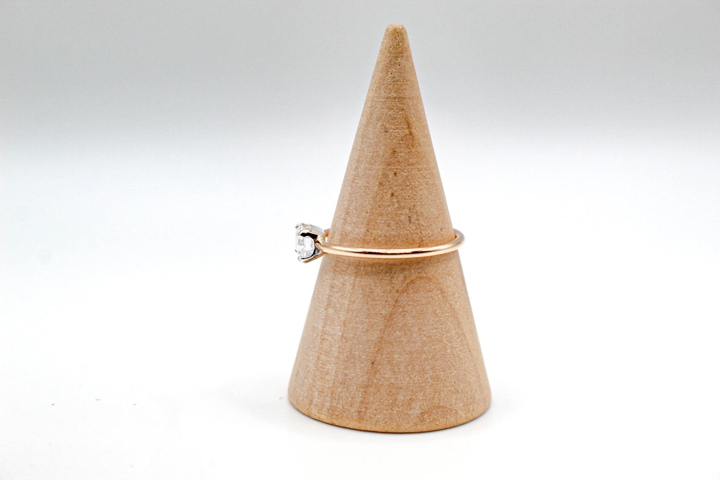 white sapphire ring