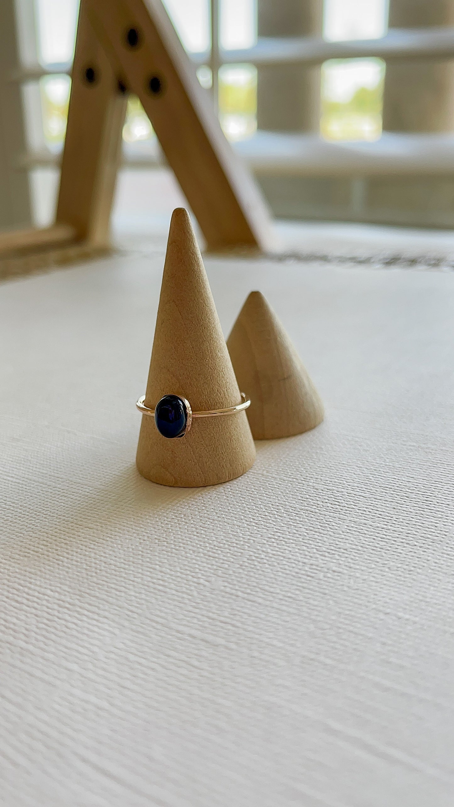 Onyx Ring ( plain ring band)