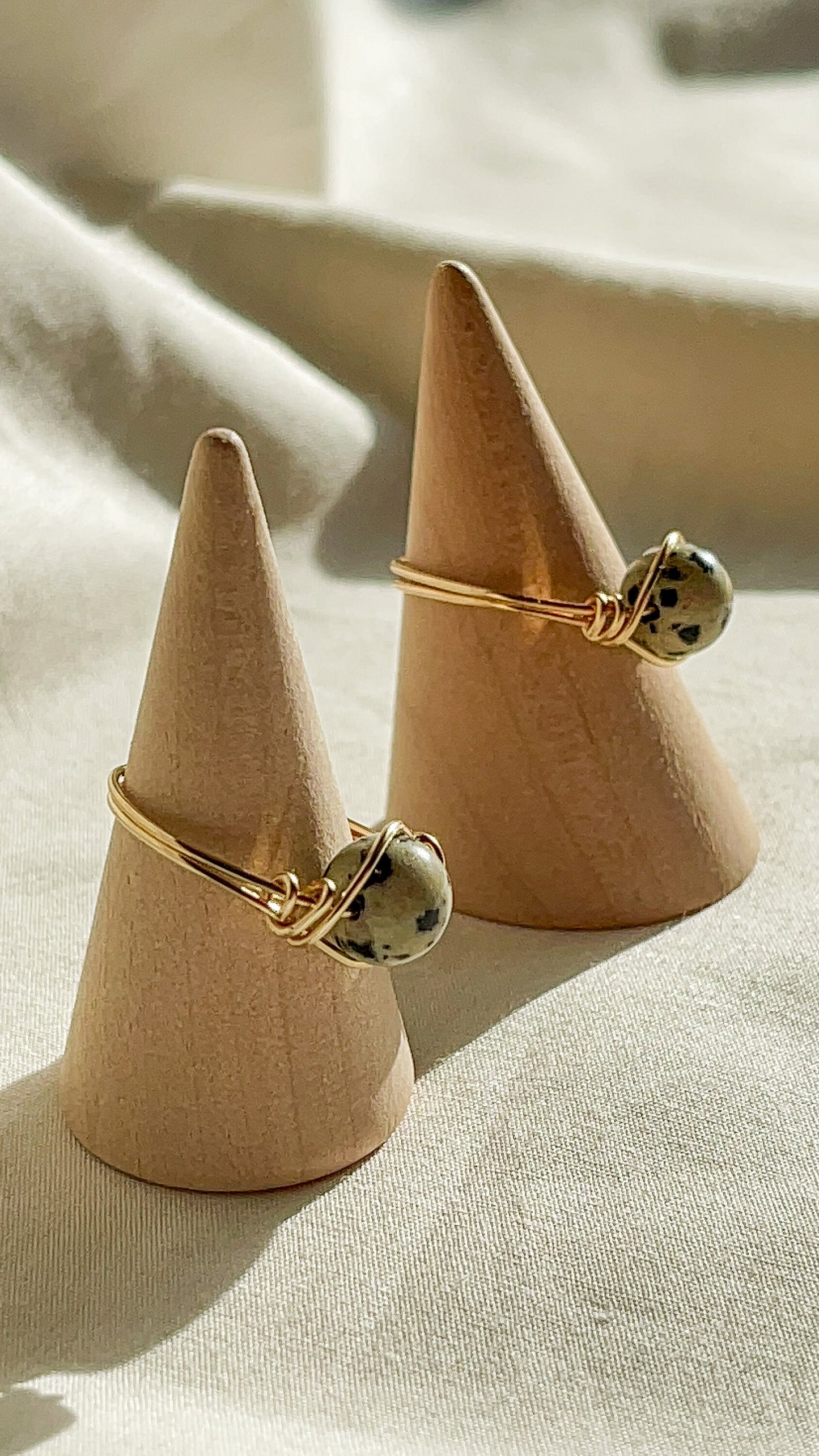 Dalmatian Jasper ring