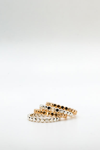 Silver Flat bead ring