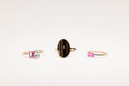 Oval initial ring