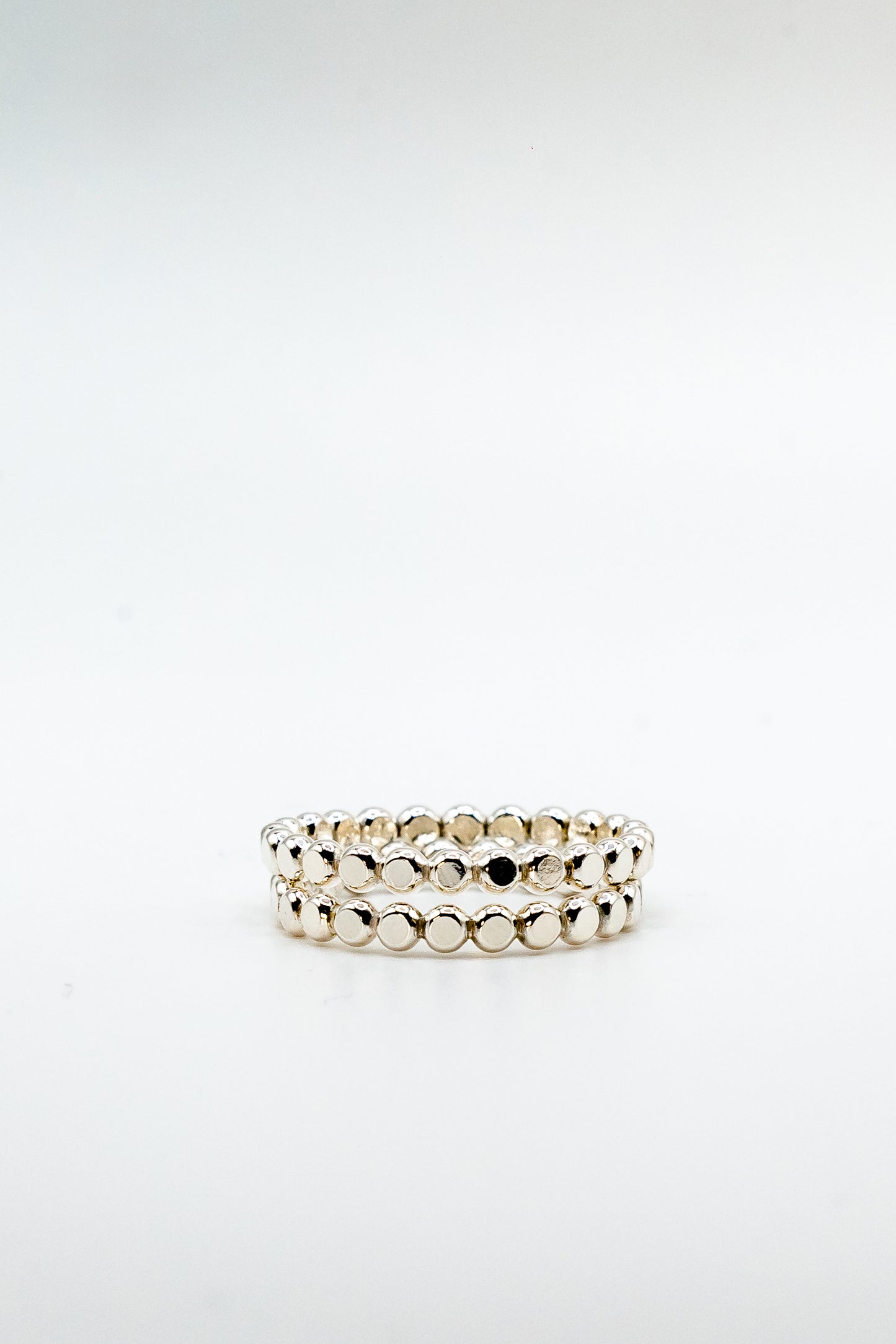 Silver Flat bead ring