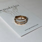 RING STACK OF 3 HAMMERED BANDS SAMPLE SALE size 7 & size 8