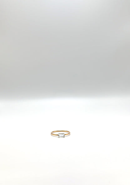 white sapphire ring
