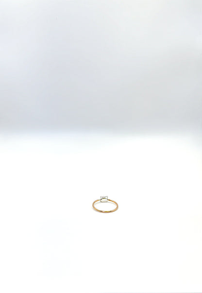 white sapphire ring