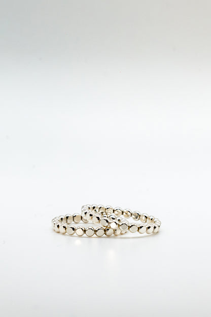 Silver Flat bead ring