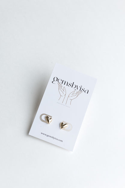 Heart studs