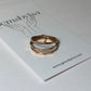 RING STACK OF 3 HAMMERED BANDS SAMPLE SALE size 7 & size 8