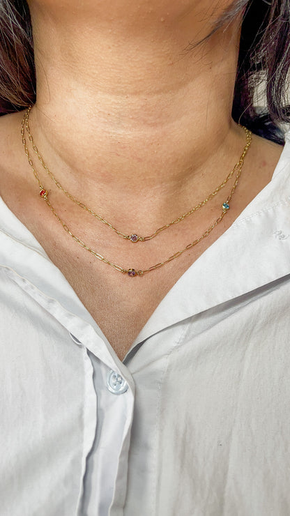 Birthstone necklace
