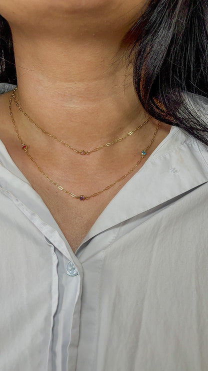 Birthstone necklace