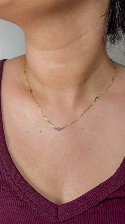 Birthstone necklace
