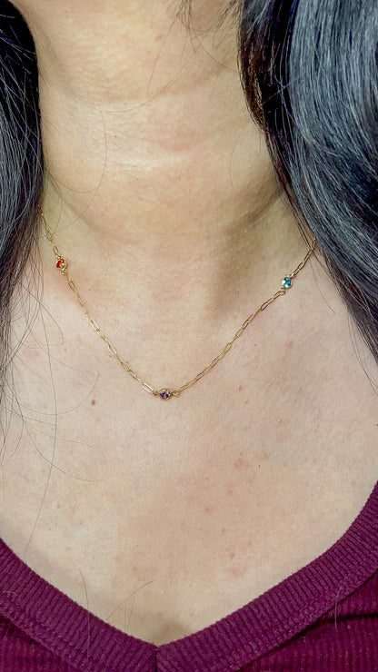 Birthstone necklace