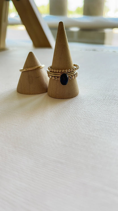 Onyx Ring ( plain ring band)