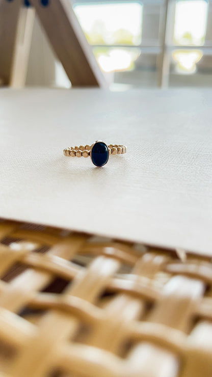 Onyx Ring ( plain ring band)